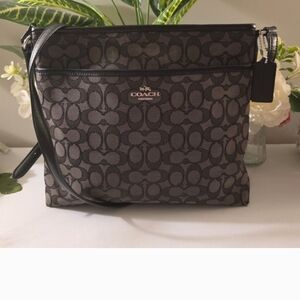 Coach Black and Gray Crossbody Bag